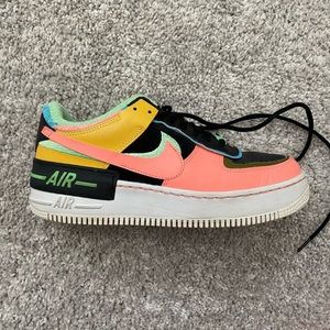 Nike Women’s Air Force 1 Shadow Solar Flare Atomic Pink Size 9.5 Good Condition